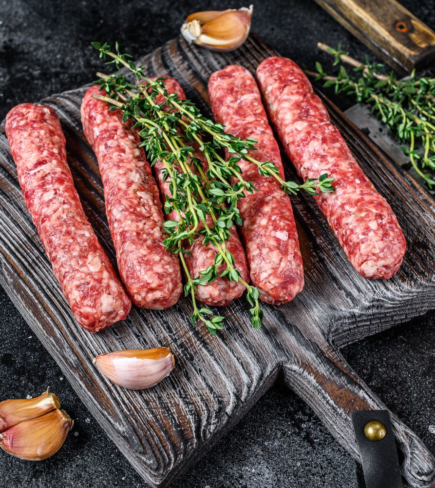 Mettwürstchen aus hauseigener Produktion